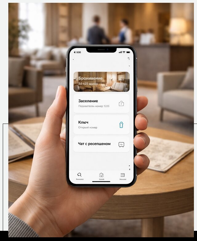 Мобильное приложение для гостей отеля в Йошкаре-Ола, управление сервисом